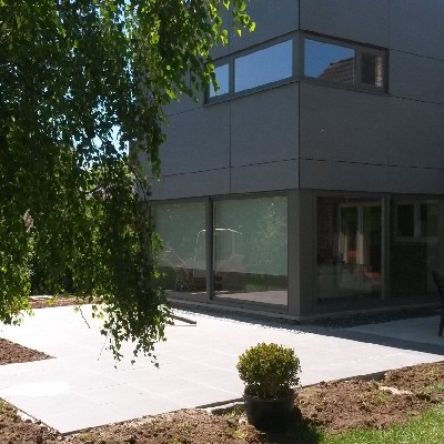 Réalisation d'une terrasse en pierre bleue belge à Namur