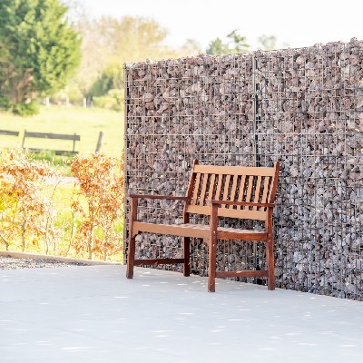 Création d'un design de gabions sur une terrasse à Andenne